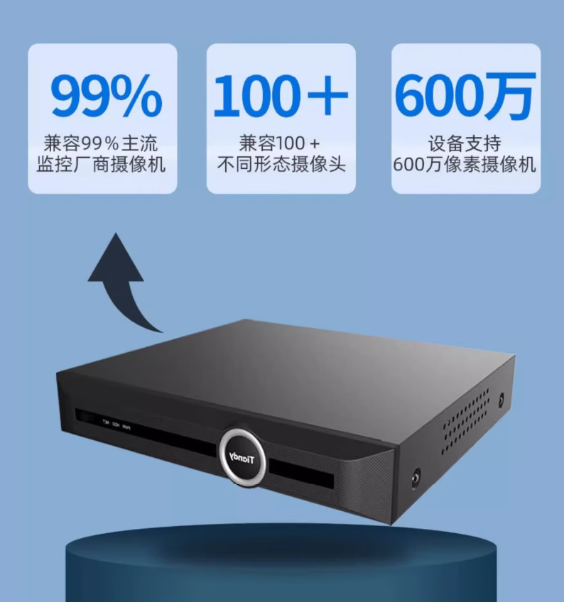 天地伟业 录像机 TC-R5420 商用摄像头监控器主机高清NVR手机远程8路 20路4盘位【硬盘单独购买】