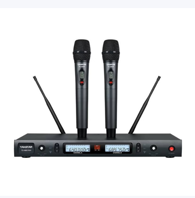 得胜 话筒设备 TS-8808HH 无线话筒一拖二U段可调频舞台k歌家用婚庆会议主持麦克风公司会议领导讲话无线话筒 单位：个